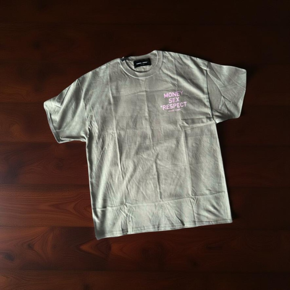 HOMME + FEMME LA Gray Pink Graphic Tee XL NWT Rare Designer Streetwear - Picture 3 of 8